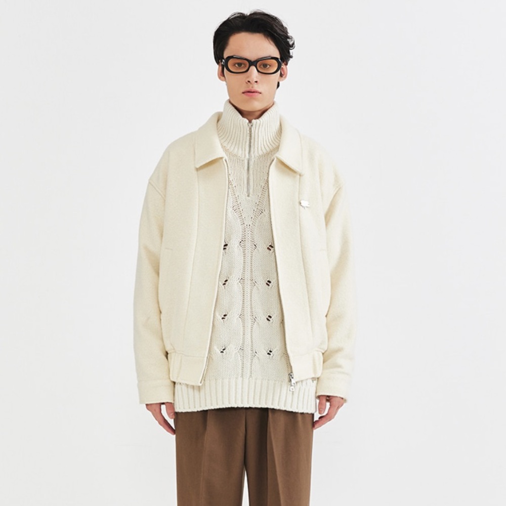 Fallett Boucle Blouson Ivory jacket in sz M